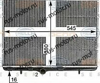 Двигатель 8MK 376 900-311 HELLA Kühler Motorkühlung