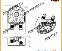 Двигатель Ölkühler, Motoröl NRF 31836 für KIA Sorento II Optima