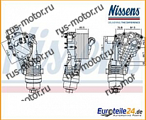 Двигатель Ölkühler, Motoröl ** FIRST FIT ** NISSENS 91399 für BMW