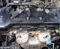 Двигатель Двигатель Nissan Almera II N16 Bj.01 1,5i 66kw 90л.с. MKB: QG15DE 78375 km бензиновый