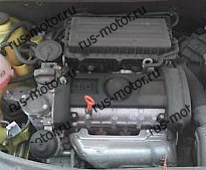 Двигатель Двигатель BTS SKODA FABIA 1.6 16v без навесного nur 11000 Meilen WIE NEU