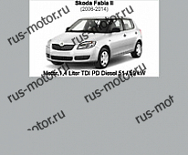 Двигатель eBook Skoda Fabia 2 (2006-2014) Reparaturanleitung Motor 1,4 L TDI PD 69/ 80 PS