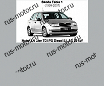 Двигатель eBook Skoda Fabia 1 (1999-2007) Reparaturanleitung Motor 1,4 L TDI 70,75 80 PS